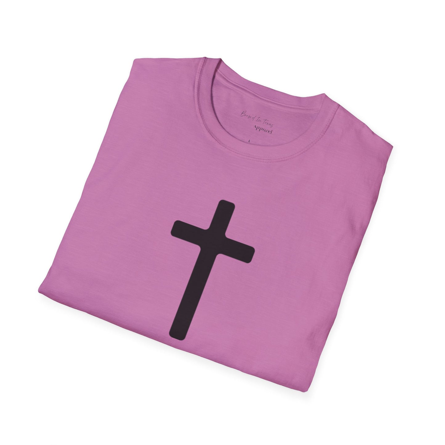 Kingdom Club Unisex Softstyle Cross T-Shirt with Cross & 'Jesus Has My Back' Design