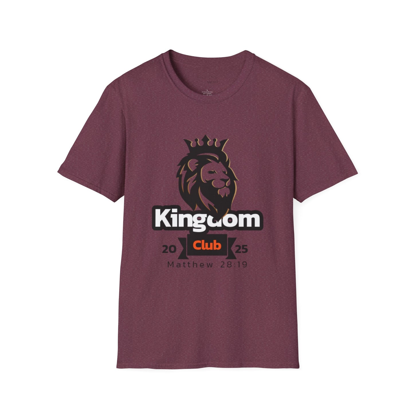 Kingdom Club Unisex Softstyle T-Shirt with Lion Design