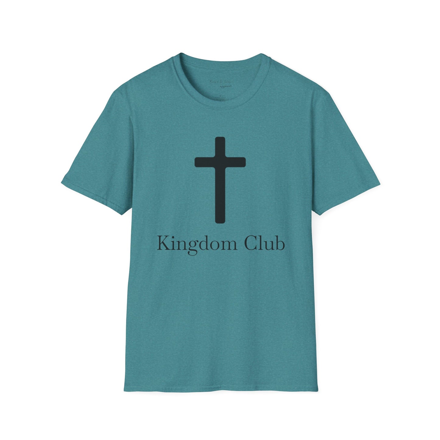 Kingdom Club Unisex Softstyle Cross T-Shirt with Cross & 'Jesus Has My Back' Design