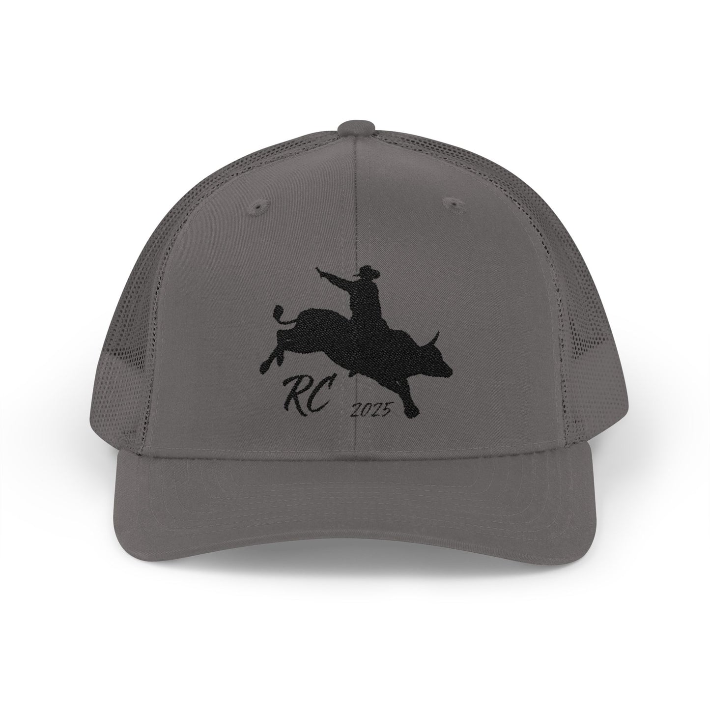 Rodeo Snapback Trucker Cap with Bull Riding Design