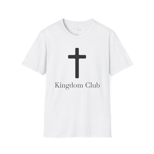 Kingdom Club Unisex Softstyle Cross T-Shirt with Cross & 'Jesus Has My Back' Design