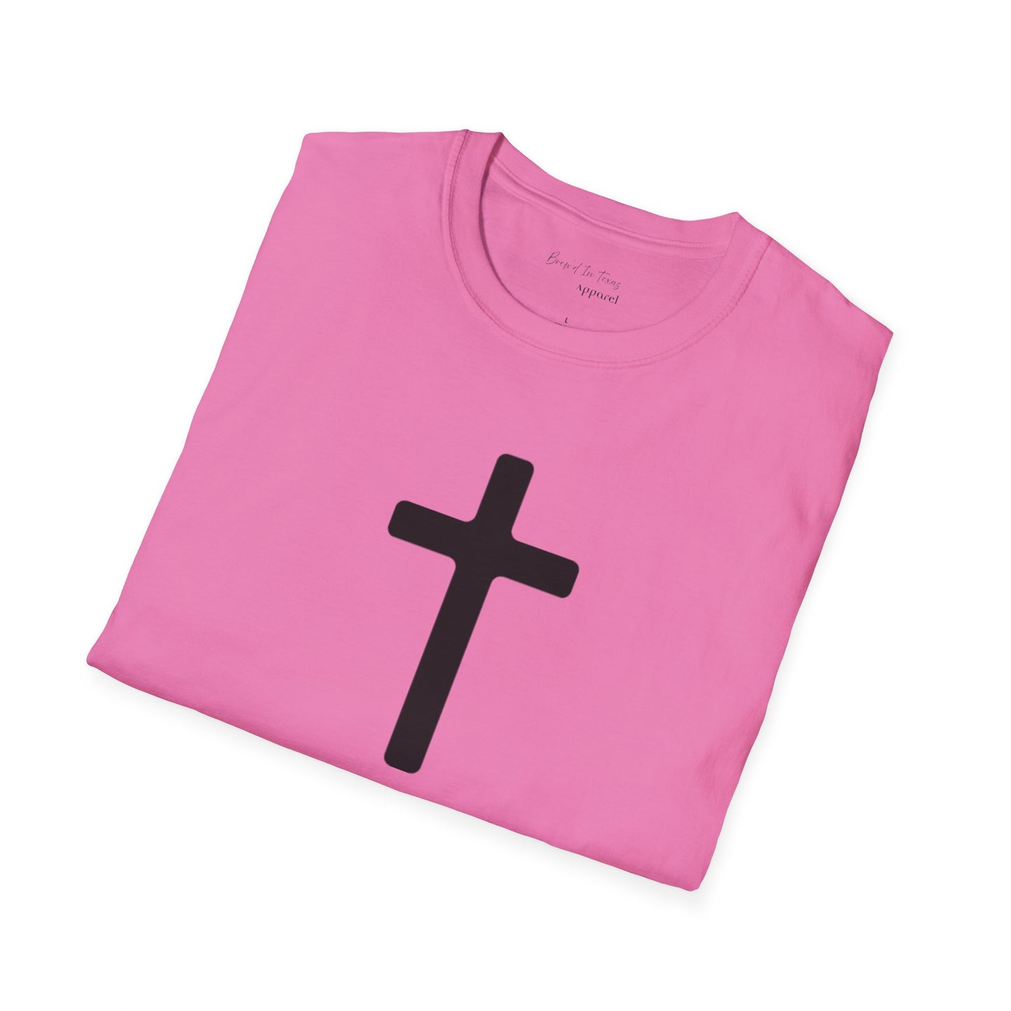 Kingdom Club Unisex Softstyle Cross T-Shirt with Cross & 'Jesus Has My Back' Design