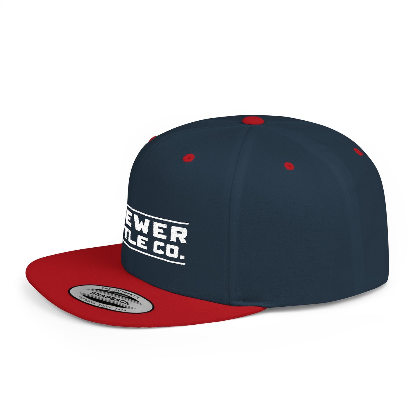 Brew'd In Texas Brewer Cattle Co. Flat Bill Snapback Hat