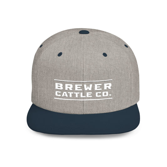 Brew'd In Texas Brewer Cattle Co. Flat Bill Snapback Hat