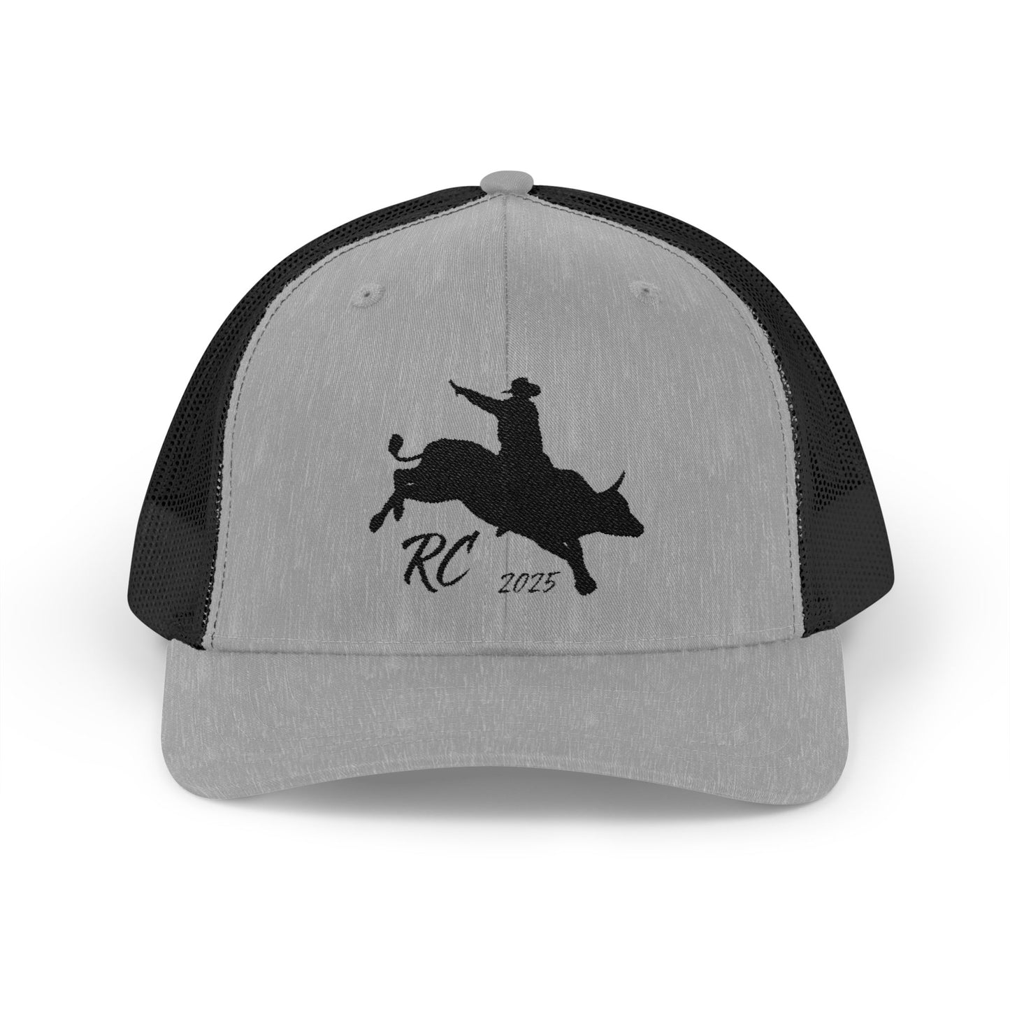 Rodeo Snapback Trucker Cap with Bull Riding Design