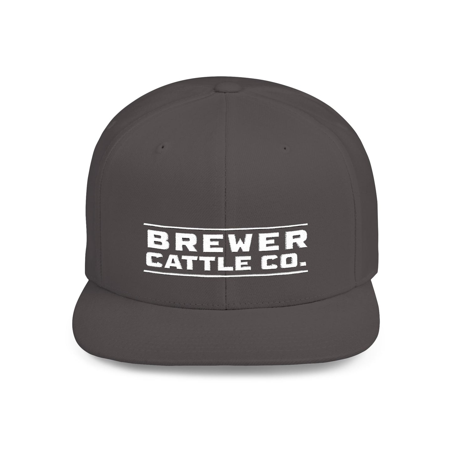 Brew'd In Texas Brewer Cattle Co. Flat Bill Snapback Hat