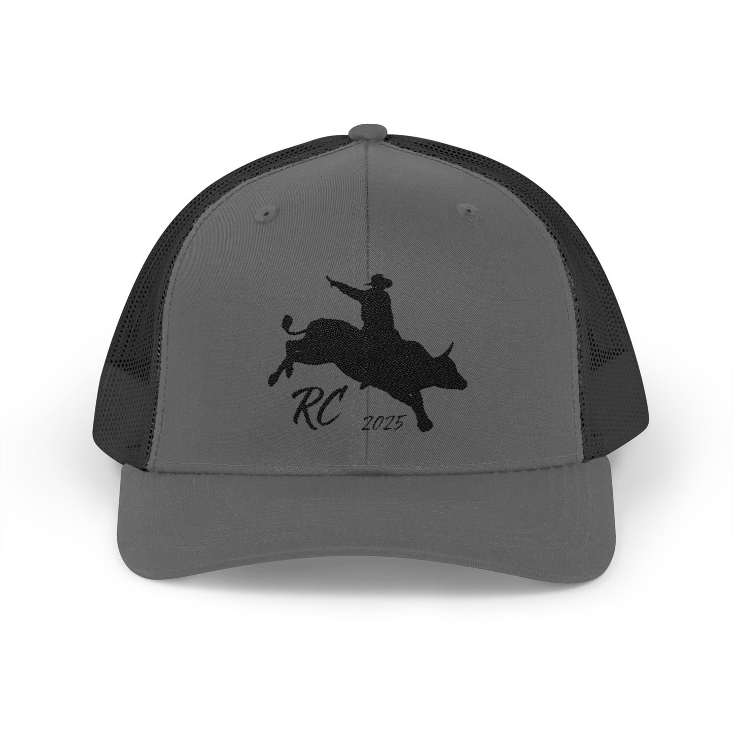 Rodeo Snapback Trucker Cap with Bull Riding Design