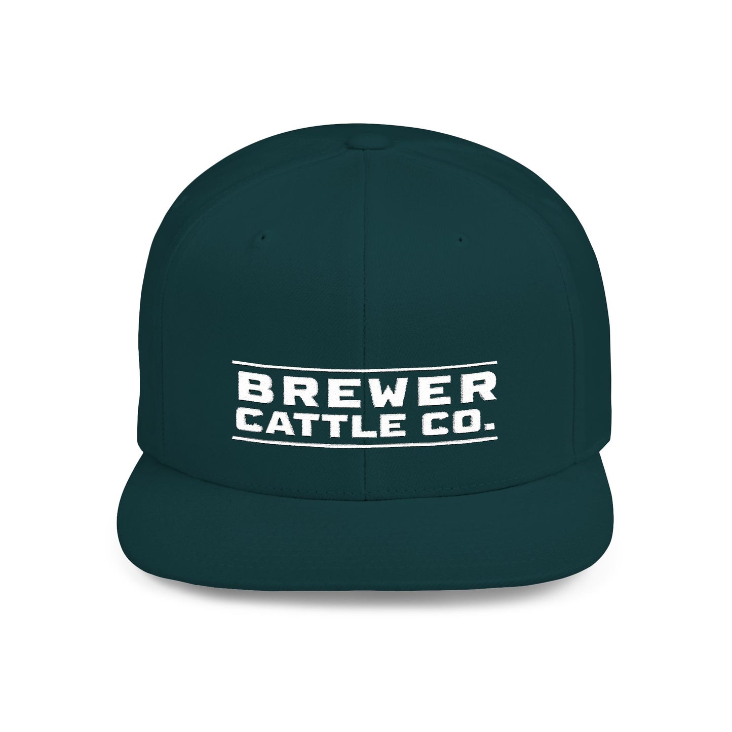 Brew'd In Texas Brewer Cattle Co. Flat Bill Snapback Hat