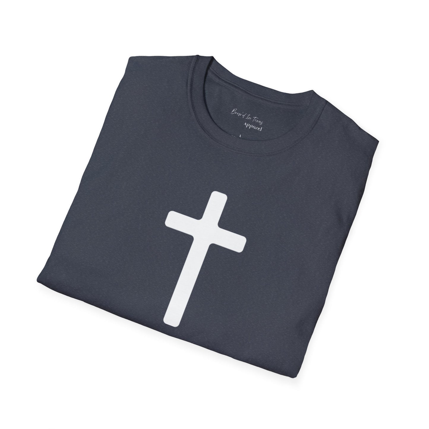 Kingdom Club Unisex Softstyle Cross T-Shirt with Cross & 'Jesus Has My Back' Design
