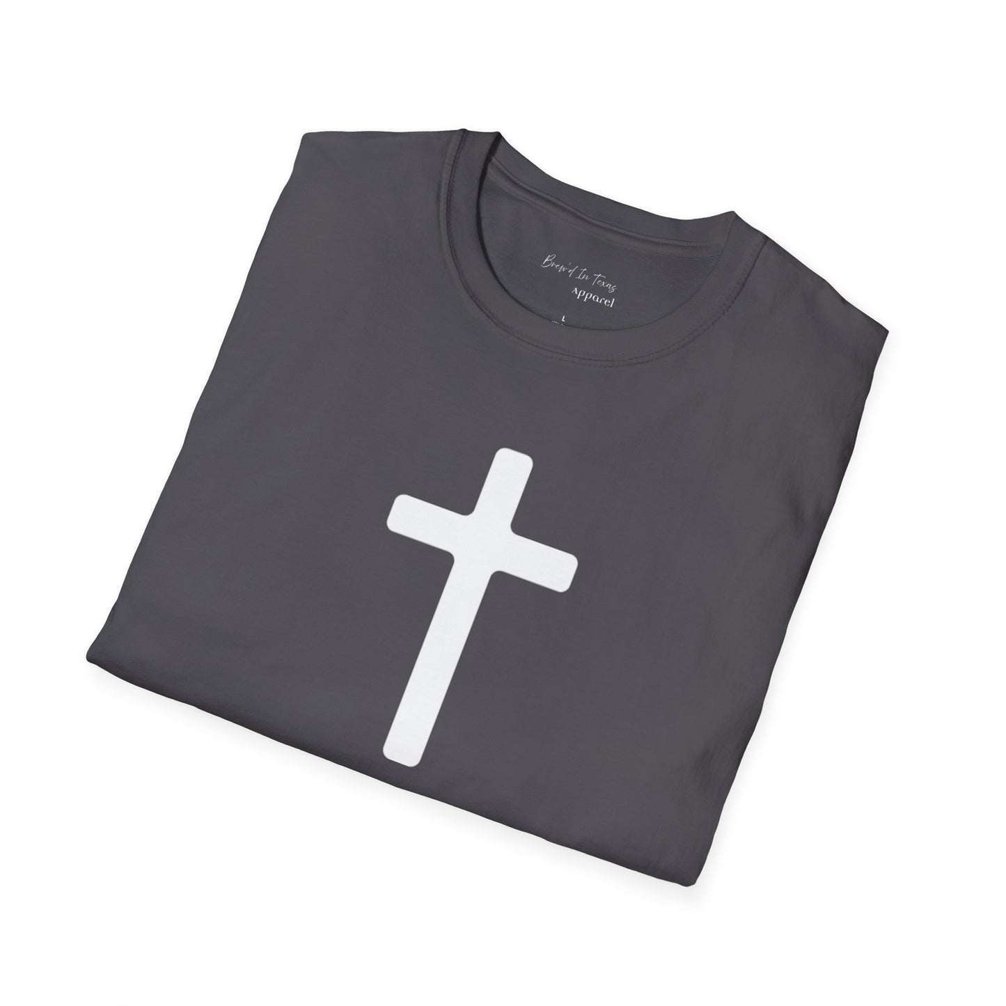 Kingdom Club Unisex Softstyle Cross T-Shirt with Cross & 'Jesus Has My Back' Design