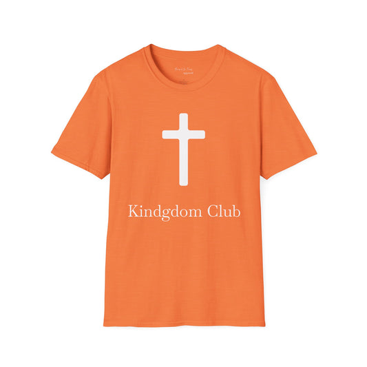 Kingdom Club Unisex Softstyle Cross T-Shirt with Cross & 'Jesus Has My Back' Design
