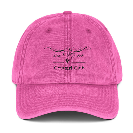Cowgirl Club Vintage Cap