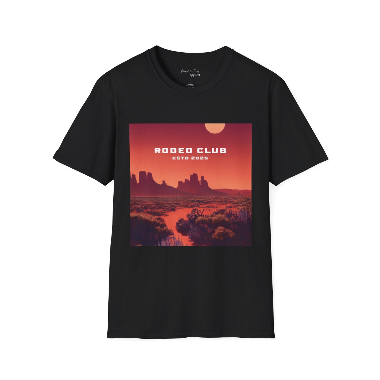 Rodeo Club Unisex Softstyle Vintage Sunset T-Shirt