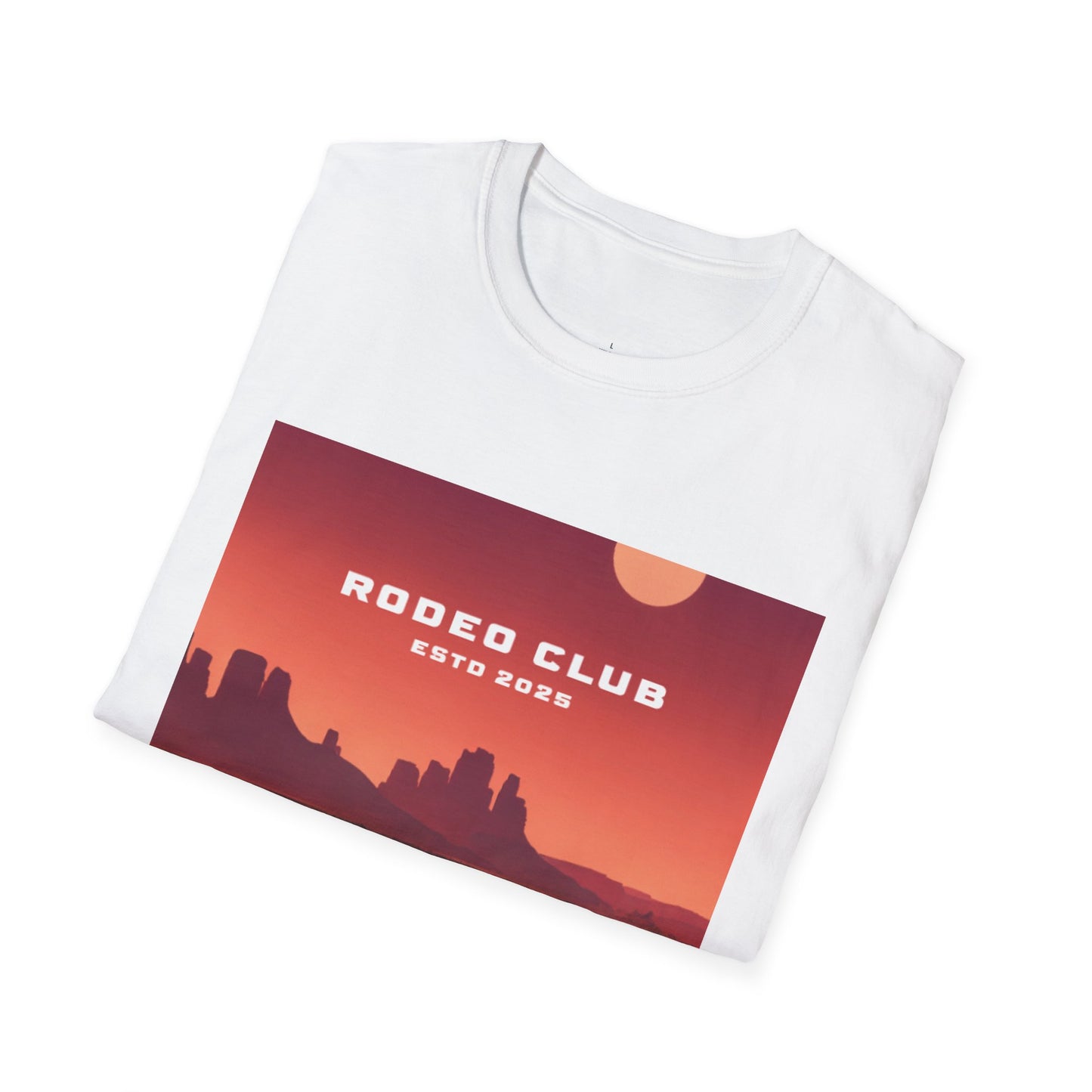 Rodeo Club Unisex Softstyle Vintage Sunset T-Shirt