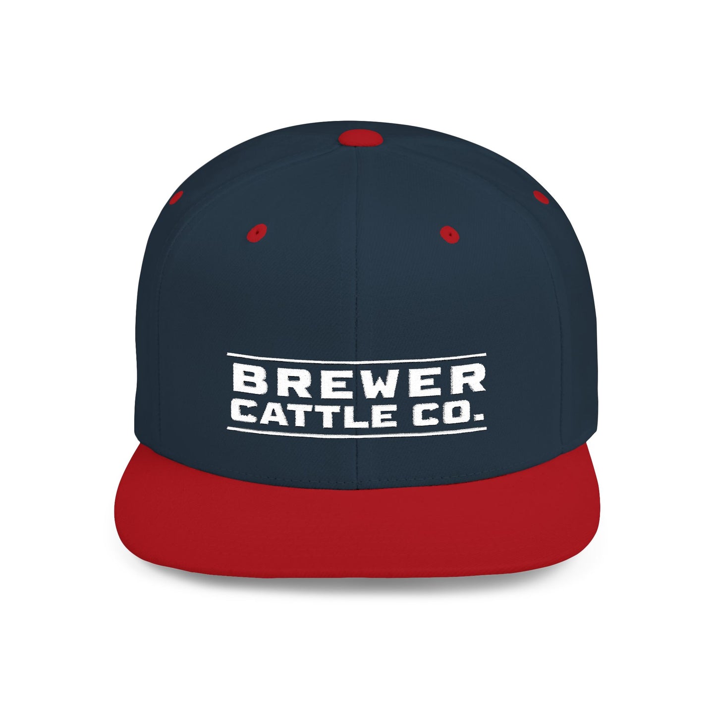 Brew'd In Texas Brewer Cattle Co. Flat Bill Snapback Hat