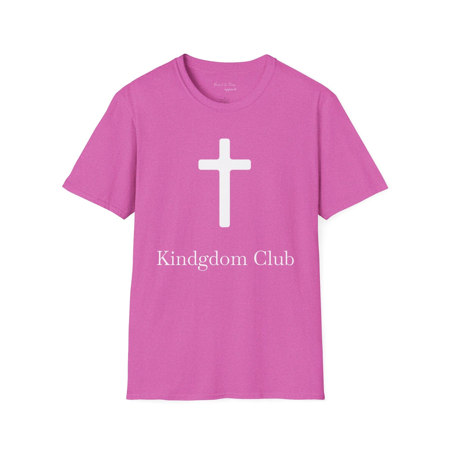 Kingdom Club Unisex Softstyle Cross T-Shirt with Cross & 'Jesus Has My Back' Design