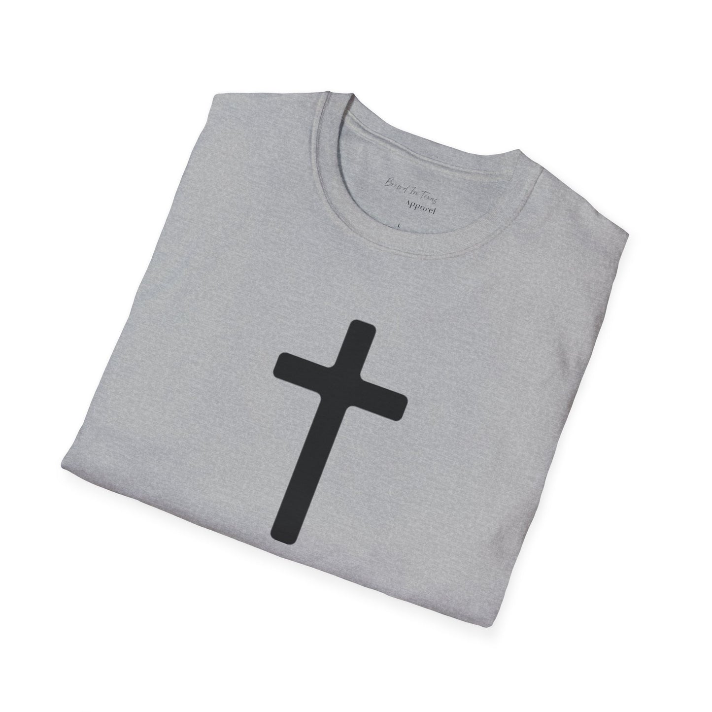 Kingdom Club Unisex Softstyle Cross T-Shirt with Cross & 'Jesus Has My Back' Design