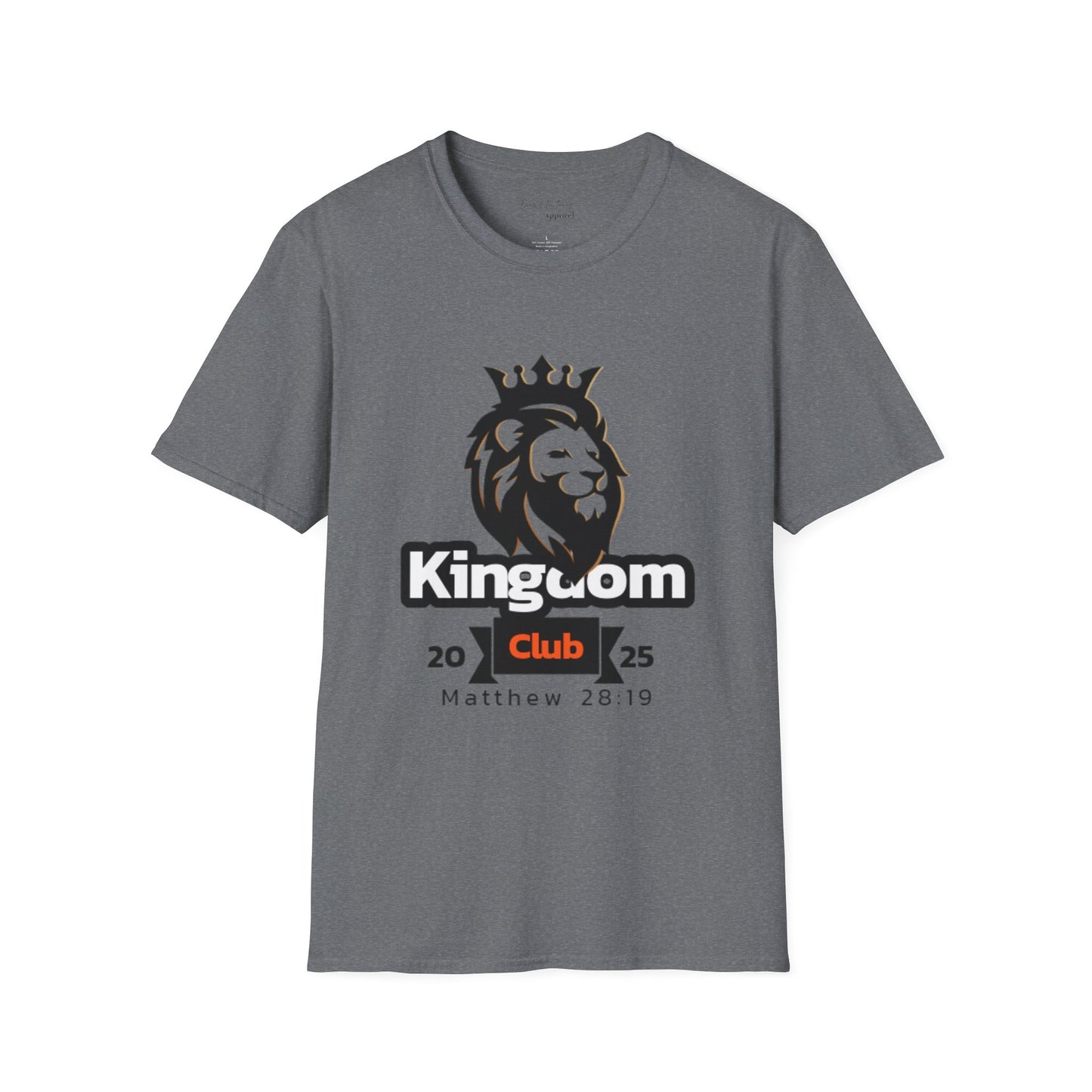 Kingdom Club Unisex Softstyle T-Shirt with Lion Design
