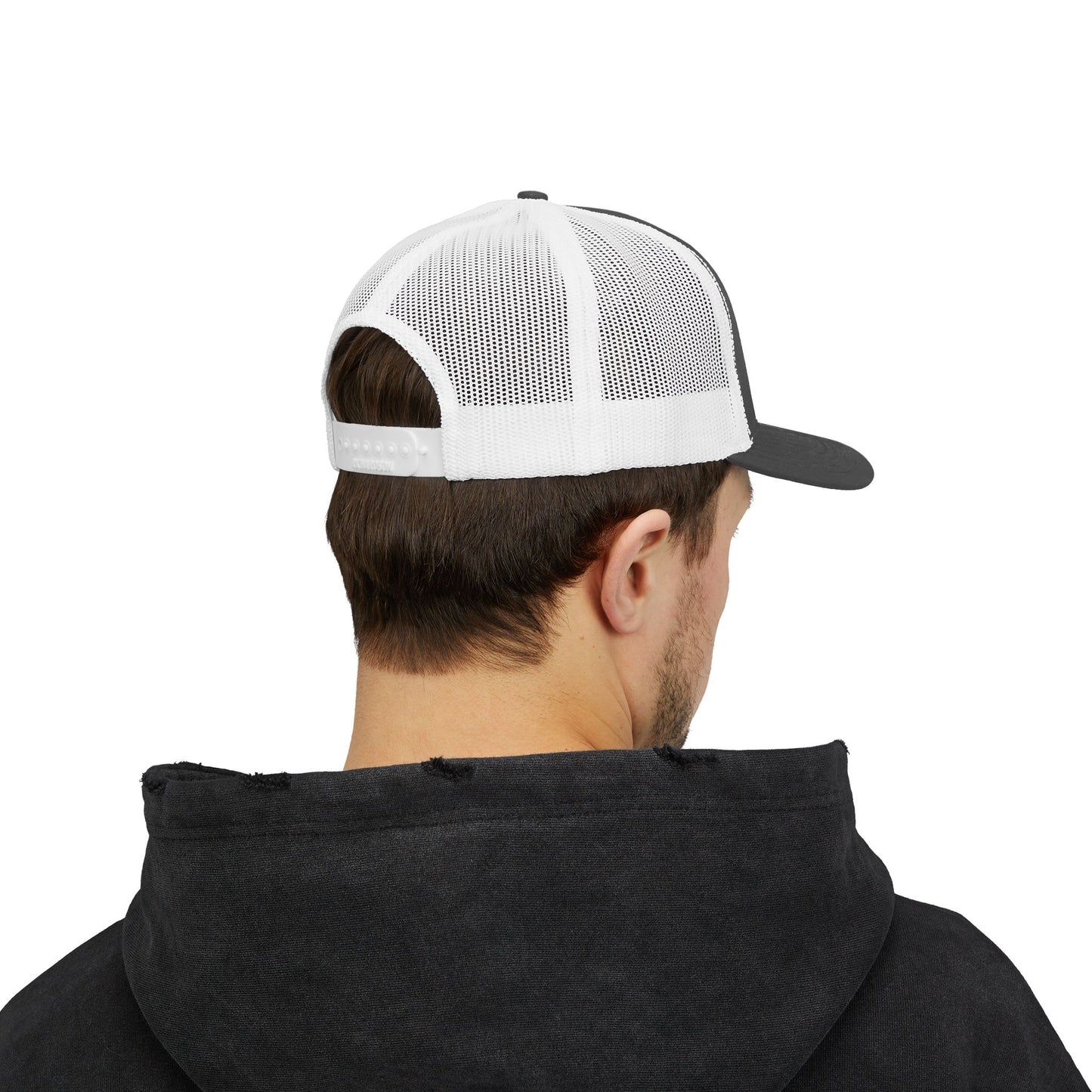 Rodeo Snapback Trucker Cap with Bull Riding Design